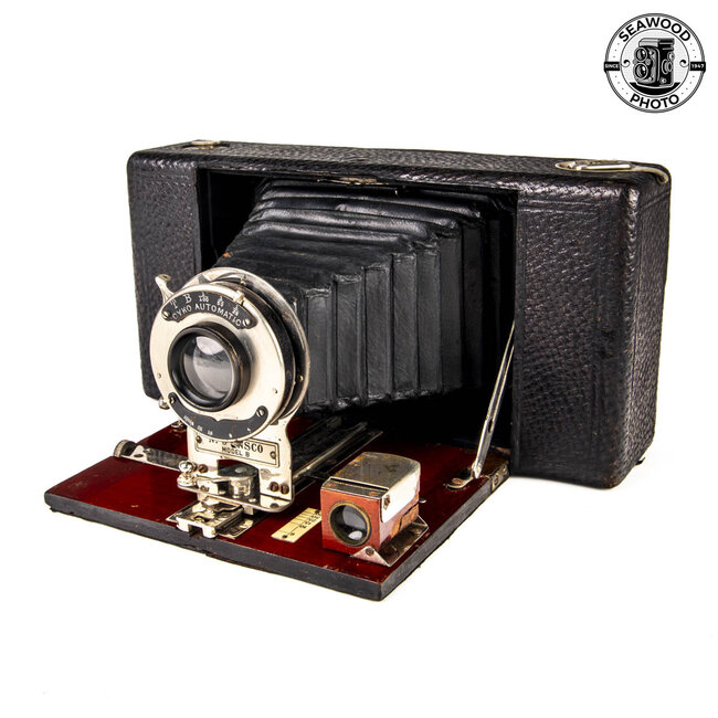 Ansco No 9 Folding Camera FOR DISPLAY w/Cyko Automatic Wollensak Shutter AS-IS