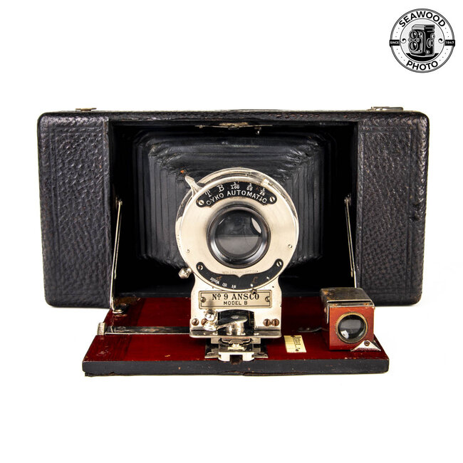 Ansco No 9 Folding Camera FOR DISPLAY w/Cyko Automatic Wollensak Shutter AS-IS