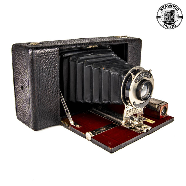 Ansco No 9 Folding Camera FOR DISPLAY w/Cyko Automatic Wollensak Shutter AS-IS
