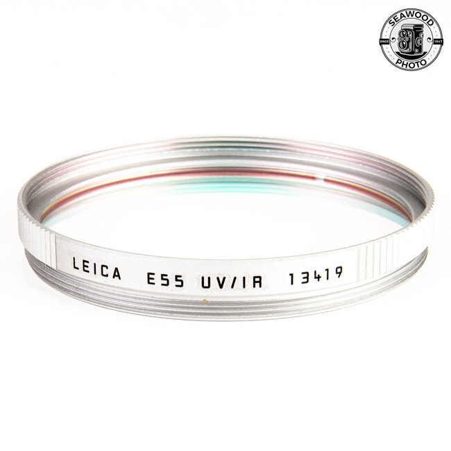 Leica Filter E55 UV / IR Silver 13419 for Leica M8  EXCELLENT