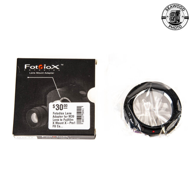 Fotodiox Lens Adapter for M39 Lens to Fujifilm X Mount X-Pro1 FX Camera EXCELLENT