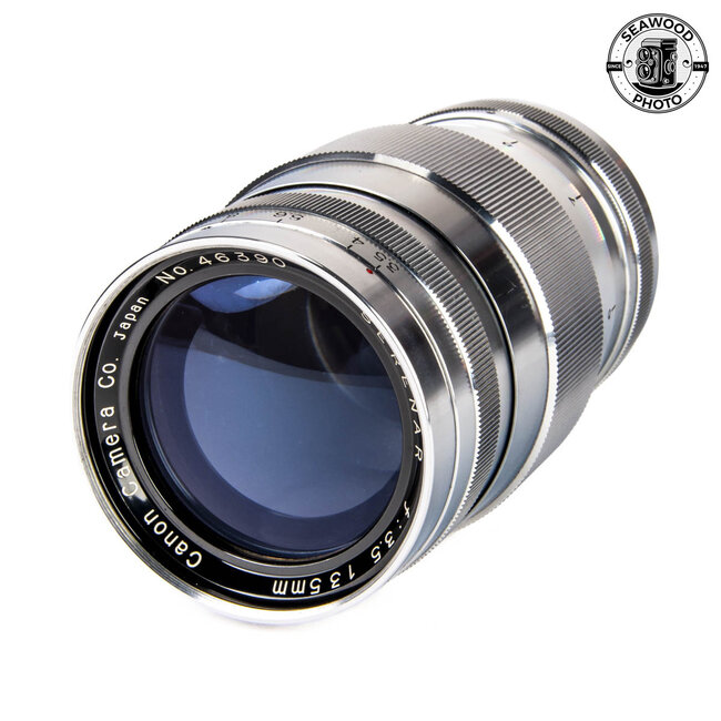 Canon 135mm f/3.5 Serenar Rangefinder Lens w/Finder M39 Mt. EXCELLENT