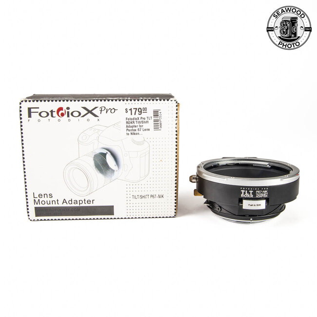 FotodioX Pro TLT ROKR Tilt/Shift Adapter for Pentax 67 Lens to Nikon F-Mount Camera
