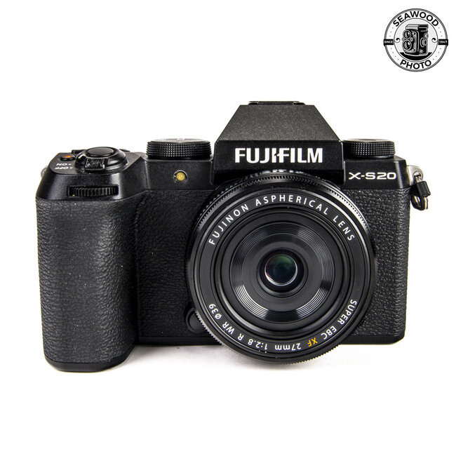 Fujifilm X-S20 26.1MP Mirrorless Camera Black w/27mm f/2.8 EXCELLENT