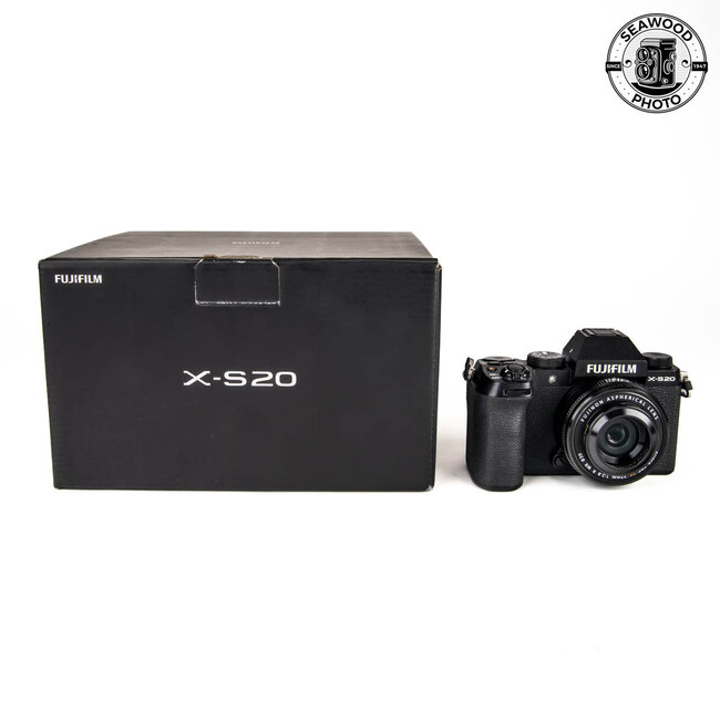 Fujifilm X-S20 26.1MP Mirrorless Camera Black w/27mm f/2.8 EXCELLENT
