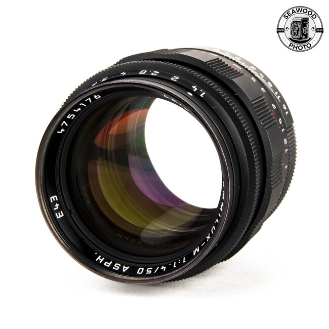 Leica 50mm f/1.4 Summilux M ASPH Black Chrome 11715 EXCELLENT