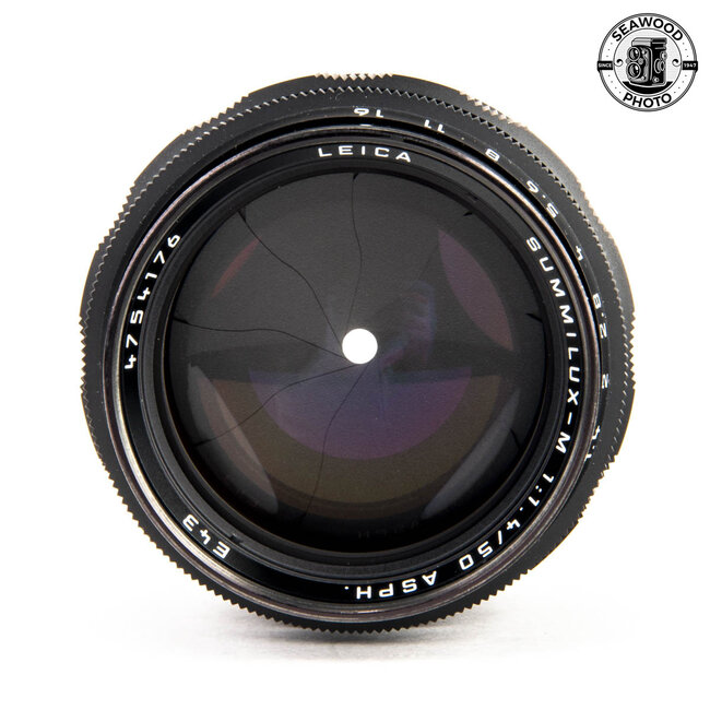 Leica 50mm f/1.4 Summilux M ASPH Black Chrome 11715 EXCELLENT