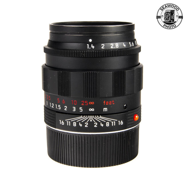 Leica 50mm f/1.4 Summilux M ASPH Black Chrome 11715 EXCELLENT