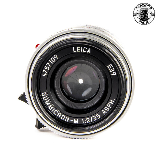 Leica 35mm f/2 Summicron M ASPH Silver 11674  EXCELLENT