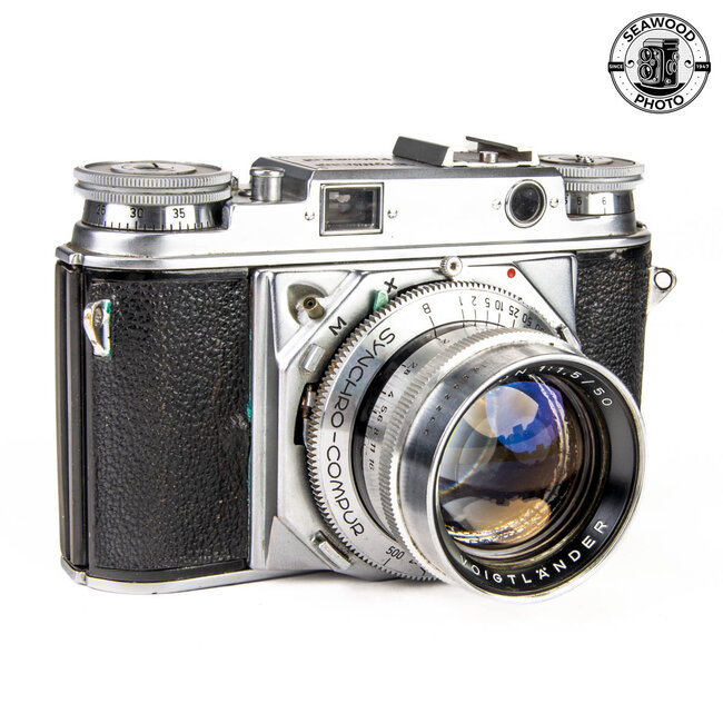 Voigtlander Prominent w/35mm, 50mm, 100mm GOOD+