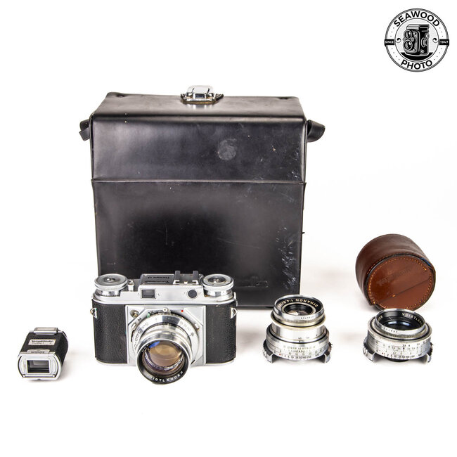 Voigtlander Prominent w/35mm, 50mm, 100mm GOOD+