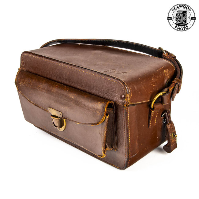 Leica Hard Leather Camera Bag GOOD