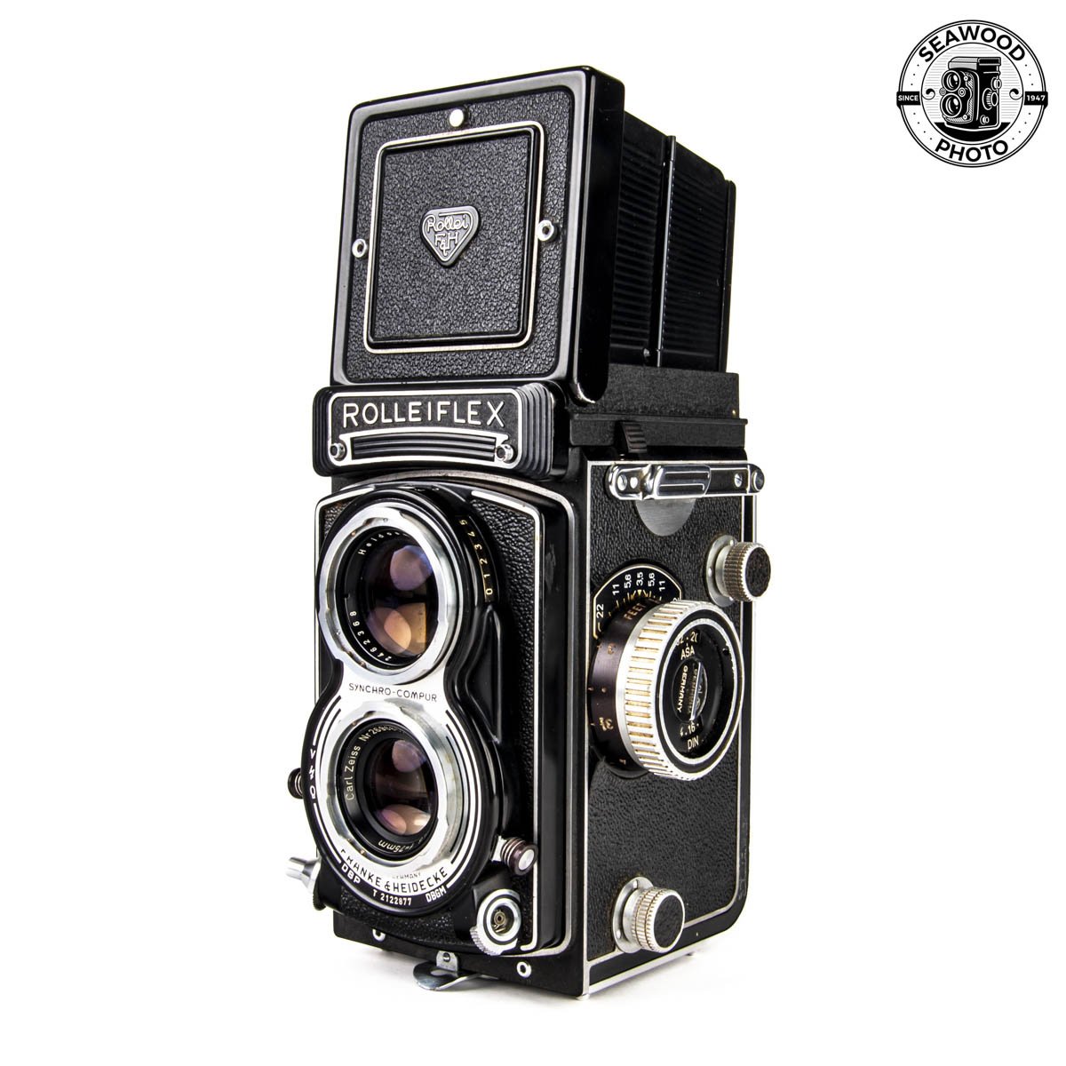 Rolleiflex Carl Zeiss Tessar 1:3.5 f-75mm GOOD - Seawood Photo