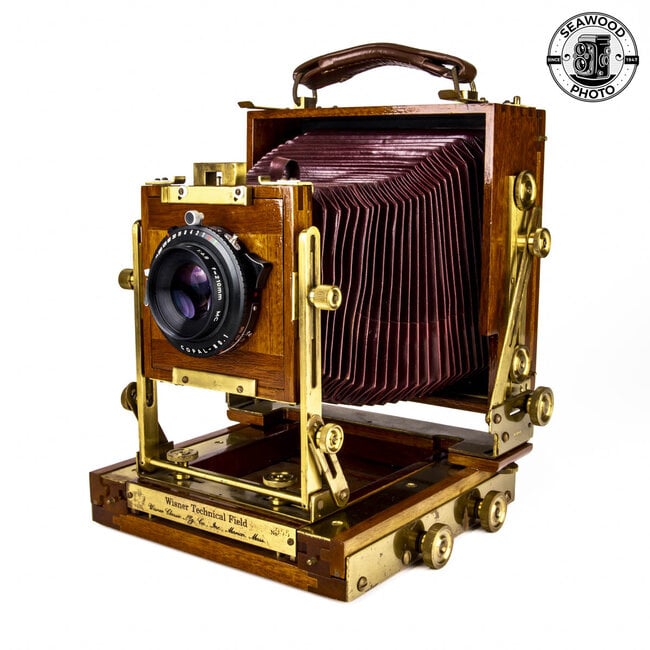 Wisner Technical Field Wood 4x5  w/Caltar 210mm EXCELLENT