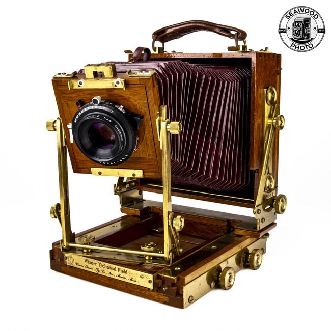 Wisner Technical Field Wood 4x5  w/Caltar 210mm EXCELLENT