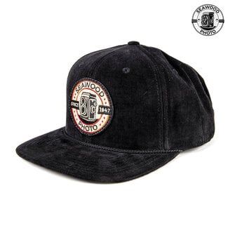Seawood Photo Inc. Seawood Black Corduroy Snapback Hat