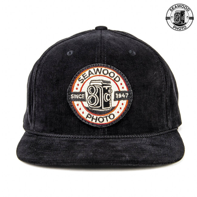 Seawood Black Corduroy Snapback Hat