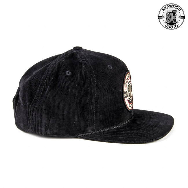 Seawood Black Corduroy Snapback Hat