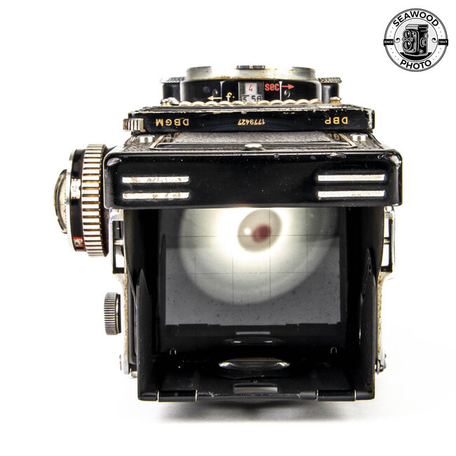 Rolleiflex 3.5E w/Zeiss 75mm f/3.5 Tessar. GOOD
