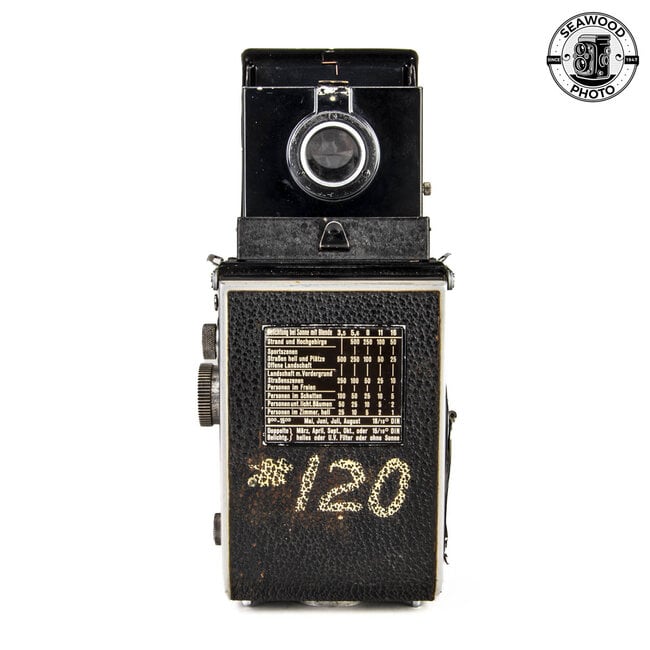 Rolleiflex Type 2 (1937) w/Zeiss 75mm f/3.5 Tessar GOOD-