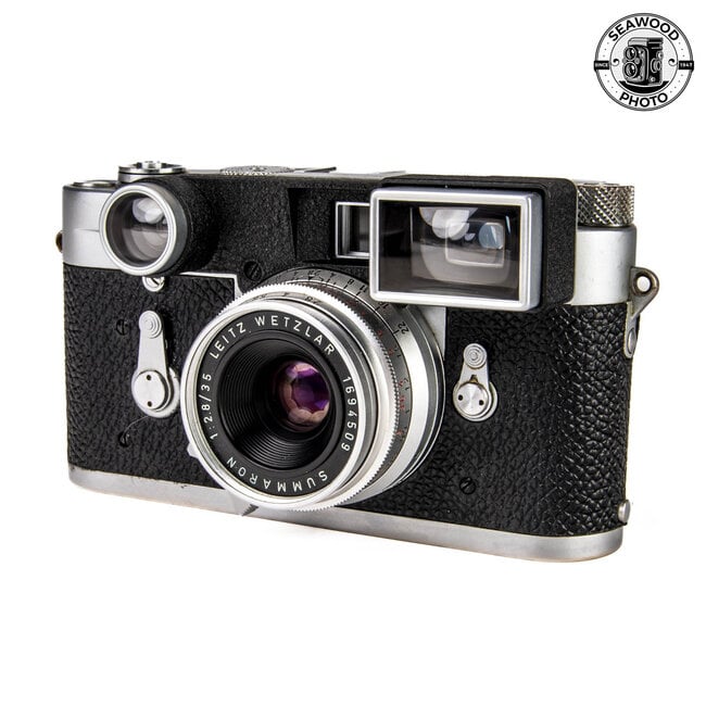 Leica M3 Double-Stroke w/Leitz 35mm f/2.8 Summaron, Goggles GOOD+