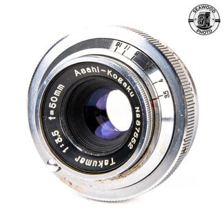 Asahi Asahi-Kogaku 50mm f/3.5 Lens (fits Asahiflex and Tower 23) M-37 Mount GOOD