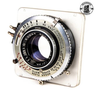 Kodak Kodak 101mm f/4.5 Ektar Lens in Supermatic Shutter GOOD+