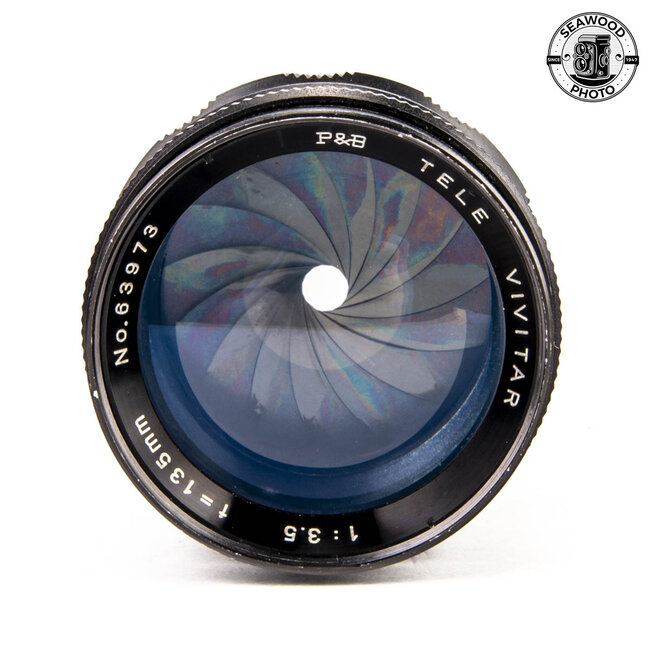 Rare Vivitar P&B 135mm f/3.5 for Leica M39 Mount GOOD+