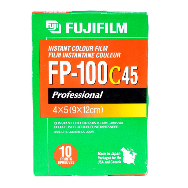 Fujifilm FP-100C 45 4x5 Instant Film 10 Sheets (Expired 2008)