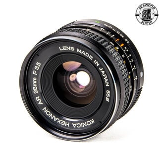 Konica Konica Hexanon AR 28mm f/3.5 w/Case EXCELLENT