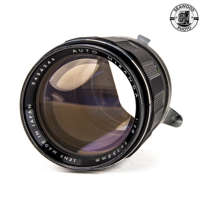 Miranda 135mm f/2.8 Auto Lens w/Shade, Case EXCELLENT