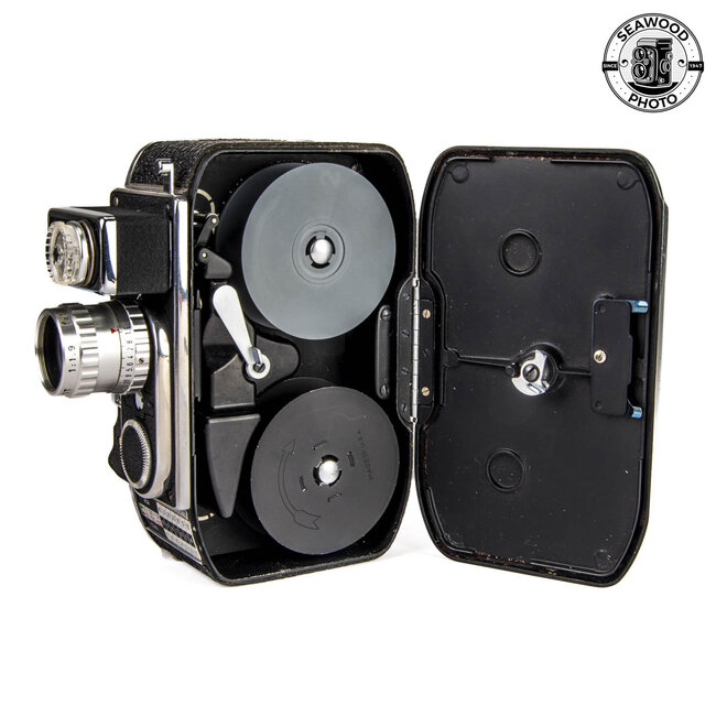 Bolex 8SL w/SOM Berthiot Lytar 13mm f/1.9, Wollensak 1-1/2 " f/3.5 Cine GOOD+