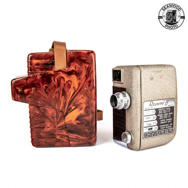Revere 8 Model B-61 8mm Magazine Movie Camera w/Case  GOOD+