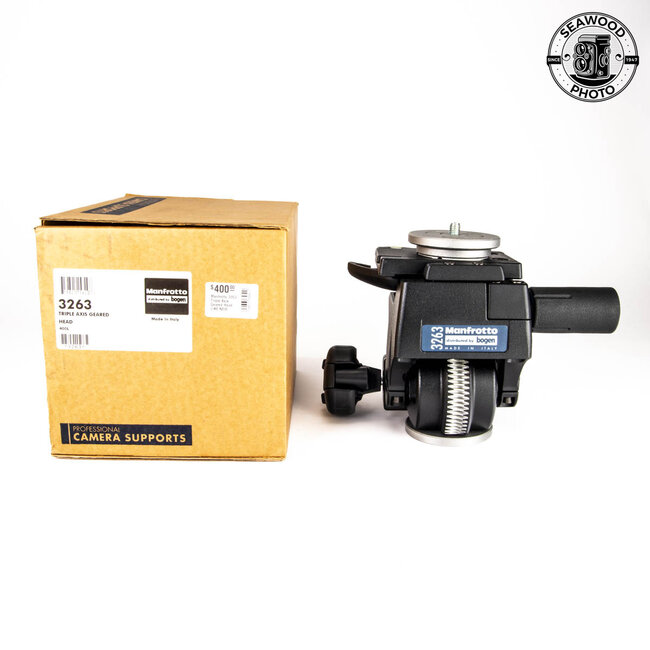 Manfrotto 3263 Triple Axis Geared Head. LIKE NEW