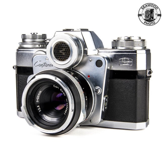 Zeiss Contarex Bullseye Early w/50mm f/2.8 Tessar GOOD+