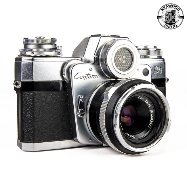 Zeiss Contarex Bullseye Early w/50mm f/2.8 Tessar GOOD+