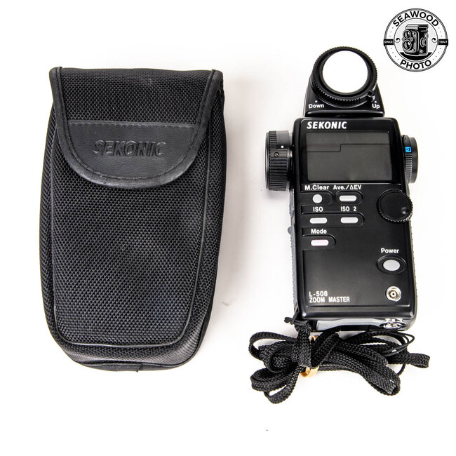 SEKONIC L-508 Zoom Master Light Meter w/ Case GOOD+