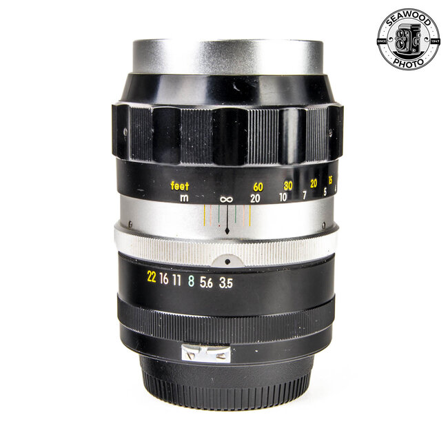 Nikon 13.5cm (135mm) f/3.5 Nikkor-Q Early w/ 9 Blade Iris  GOOD