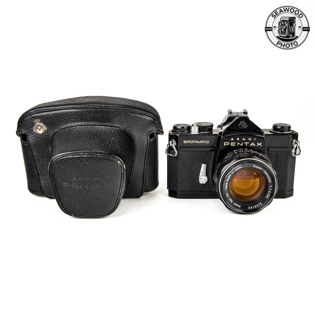 Pentax Spotmatic Black w/ Pentax 50mm f/1.4 GOOD-