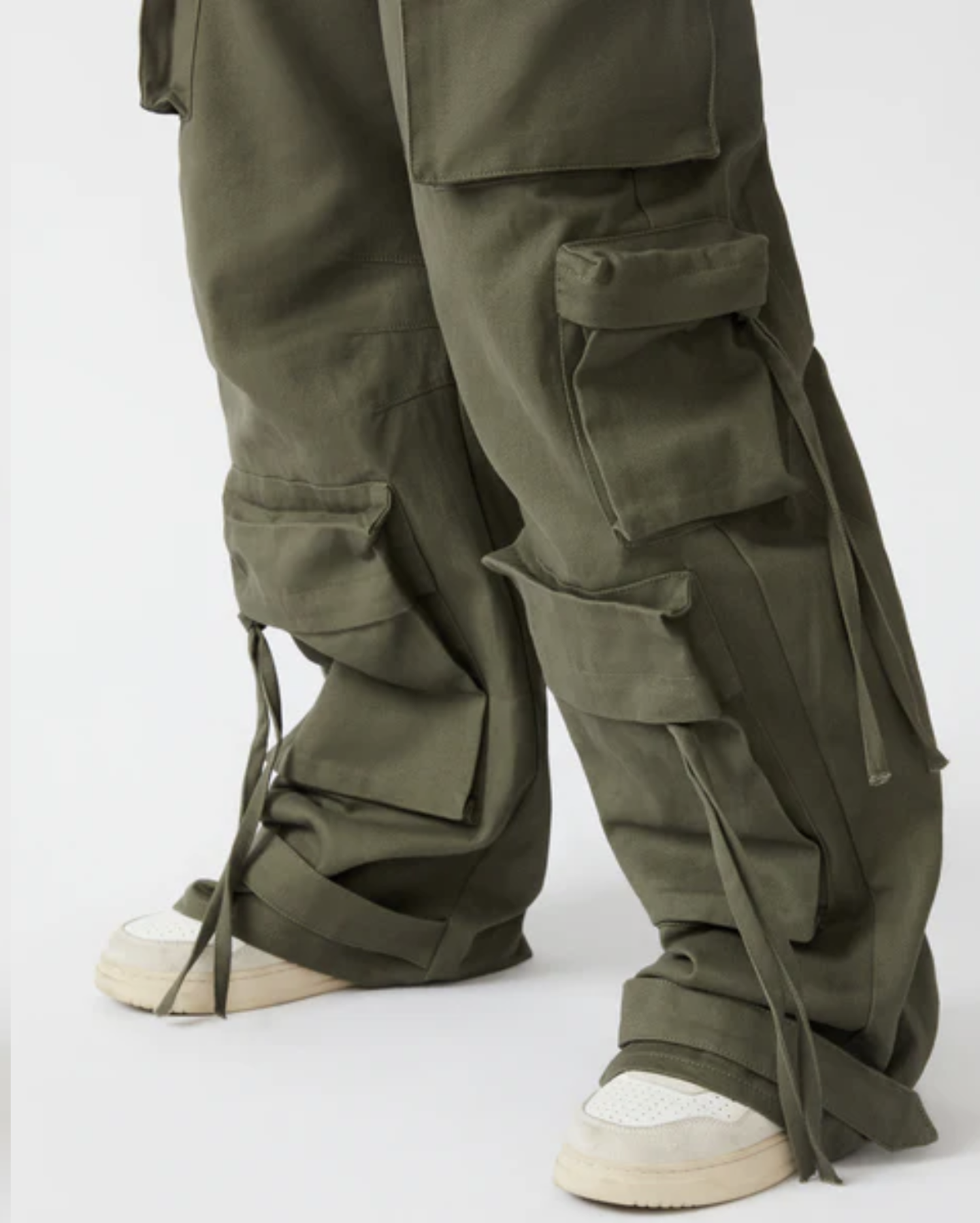laidback snap military pants-