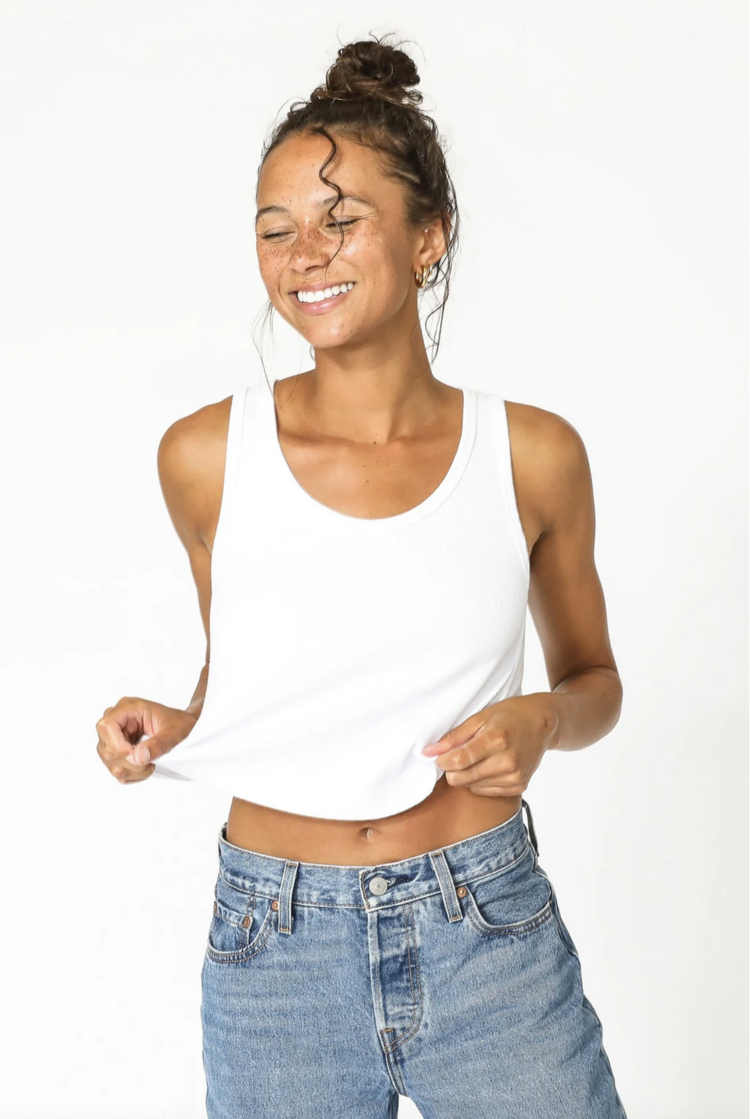 Perfect White Tee Blondie Tank