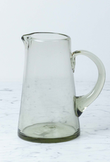 Handblown Mexican Recycled Glass Pitcher