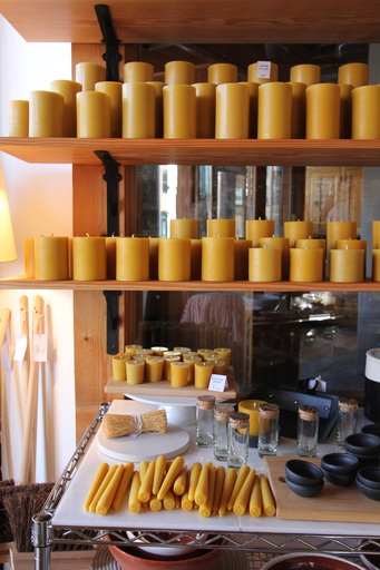 Old Mill Candles Beeswax Pillar Candle - 8" Jumbo