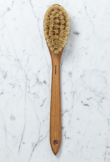 Iris Hantverk Swedish Long Handle Oval Bath Brush - Tampico Horsehair Blend