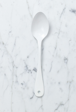 ELFIN Enamelware White Enamel Dessert Spoon 7.5"