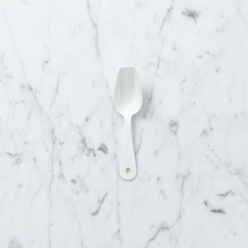 ELFIN Enamelware White Enamel Tiny Scoop