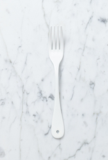ELFIN Enamelware White Enamel Dessert Fork