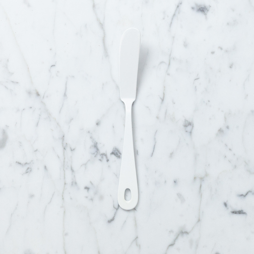 White Enamel Butter or Cheese Knife