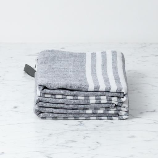 Square Towel with Hanging Loop - Dark Grey