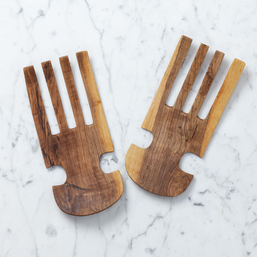 Olivewood Salad Tossing Hand Claws - 8"